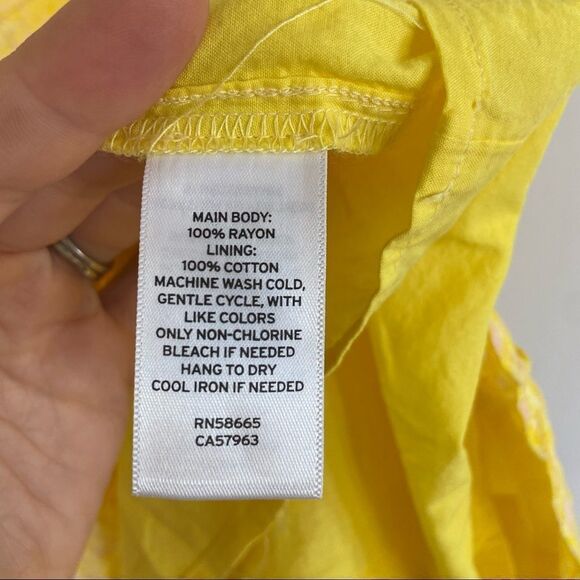 Nordstrom BP Yellow Camo Mini Dress 4X NWT - Picture 7 of 7